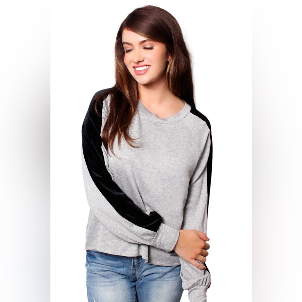 MOA MOA LARGE Women's Long Sleeve Crew Neck Top - Picture 3 of 6